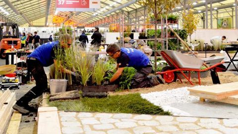 Louis Soulignac et Baptiste Fabre représentaient la région Occitanie et la France aux Olympiades mondiales à Kazan, en Russie, en 2019, pour le métier de jardinier-paysagiste. ©WorldSkillsFrance
